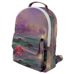 Abstract Flowers  Flap Pocket Backpack (small) by Internationalstore