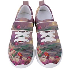 Abstract Flowers  Women s Velcro Strap Shoes by Internationalstore