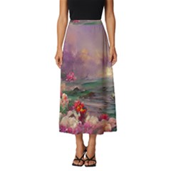 Abstract Flowers  Classic Midi Chiffon Skirt by Internationalstore