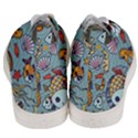 Cartoon Underwater Seamless Pattern With Crab Fish Seahorse Coral Marine Elements Men s Mid-Top Canvas Sneakers View4