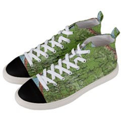 Map Earth World Russia Europe Men s Mid-top Canvas Sneakers by Bangk1t