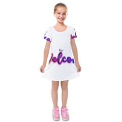 Arts Kids  Short Sleeve Velvet Dress by Internationalstore