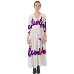 Arts Button Up Boho Maxi Dress by Internationalstore