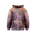 Floral Blossoms  Kids  Zipper Hoodie View1