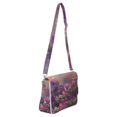 Floral Blossoms  Shoulder Bag With Back Zipper by Internationalstore