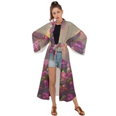 Floral Blossoms  Maxi Kimono by Internationalstore