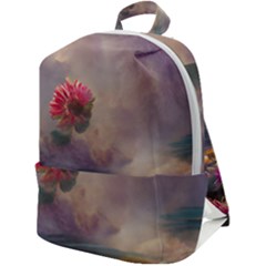 Floral Blossoms  Zip Up Backpack by Internationalstore