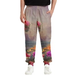 Floral Blossoms  Men s Elastic Waist Pants by Internationalstore