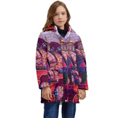 Fantasy  Kids  Hooded Longline Puffer Jacket by Internationalstore