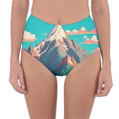 Mountain Mount Fuji Reversible High-waist Bikini Bottoms