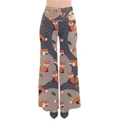 Fox Pattern So Vintage Palazzo Pants by Pakjumat