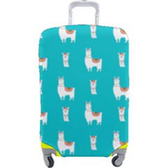 Lama Alpaca Animal Pattern Design Luggage Cover (large) by Pakjumat