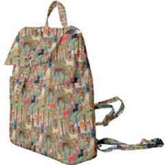 Animal Forest Pattern Buckle Everyday Backpack by Pakjumat