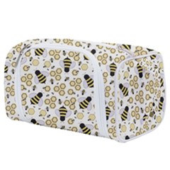 Bee Honeycomb Honeybee Insect Toiletries Pouch by Pakjumat