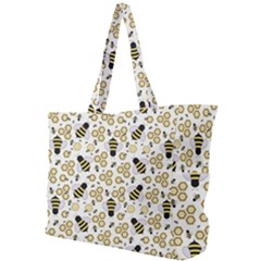 Bee Honeycomb Honeybee Insect Simple Shoulder Bag by Pakjumat