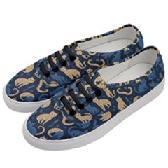 Cat Pattern Animal Women s Classic Low Top Sneakers by Pakjumat