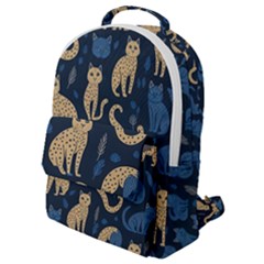 Cat Pattern Animal Flap Pocket Backpack (small) by Pakjumat