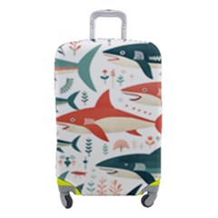 Fish Shark Animal Pattern Luggage Cover (small) by Pakjumat