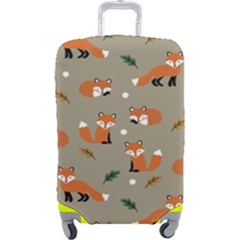 Fox Pattern Texture Luggage Cover (large) by Pakjumat