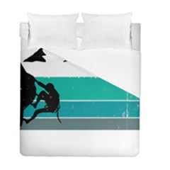 Boulder T- Shirt Climbing Bouldering Fun Mountaineering T- Shirt Duvet Cover Double Side (full/ Double Size) by JamesGoode