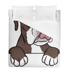 Boxer Dog T- Shirt Tri Colored Boxer T- Shirt Duvet Cover Double Side (full/ Double Size) by JamesGoode