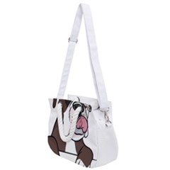 Boxer Dog T- Shirt Tri Colored Boxer T- Shirt Rope Handles Shoulder Strap Bag by JamesGoode