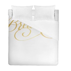 Breathe T- Shirt Breathe In Gold T- Shirt (1) Duvet Cover Double Side (full/ Double Size) by JamesGoode