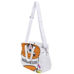 Bull Terrier T- Shirt Cute Bull Terrier Dog T- Shirt Rope Handles Shoulder Strap Bag by JamesGoode