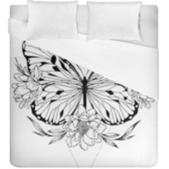 Butterfly T- Shirt Moon Butterfly T- Shirt Duvet Cover Double Side (king Size) by JamesGoode