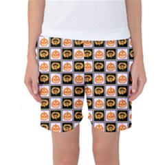 Lantern Chess Halloween Women s Basketball Shorts by Pakjumat