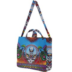 Grateful Dead Wallpapers Square Shoulder Tote Bag by Sarkoni