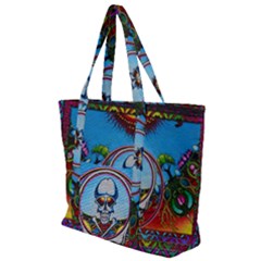 Grateful Dead Wallpapers Zip Up Canvas Bag by Sarkoni