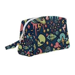 Alien Rocket Space Aesthetic Wristlet Pouch Bag (medium)