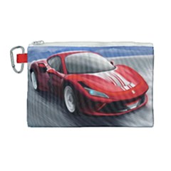 Ferrari F8 Canvas Cosmetic Bag (large) by ArtByThree