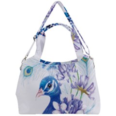 Peacock Double Compartment Shoulder Bag by uniart180623