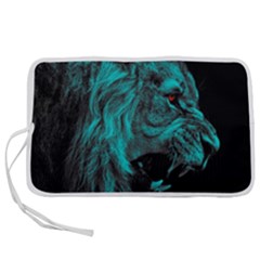 Angry Male Lion Predator Carnivore Pen Storage Case (s) by uniart180623