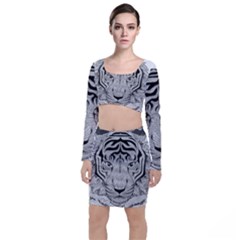 Tiger Head Top And Skirt Sets by Ket1n9