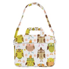 Cute Owls Pattern Macbook Pro 16  Shoulder Laptop Bag by Ket1n9