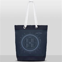 Minimalistic Knowledge Mathematics Trigonometry Full Print Rope Handle Tote (small) by Ket1n9