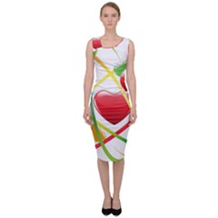 Love Sleeveless Pencil Dress by Ket1n9