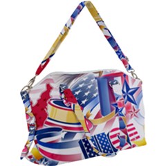 Independence Day United States Of America Canvas Crossbody Bag by Ket1n9