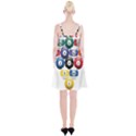 Racked Billiard Pool Balls Spaghetti Strap Velvet Dress View2