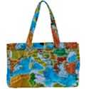 World Map Canvas Work Bag View1