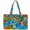 World Map Canvas Work Bag View2