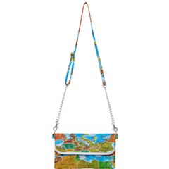 World Map Mini Crossbody Handbag by Ket1n9