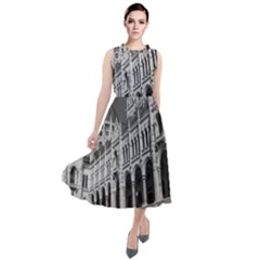 Architecture-parliament-landmark Round Neck Boho Dress