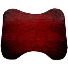 Red-grunge-texture-black-gradient Head Support Cushion by Ket1n9