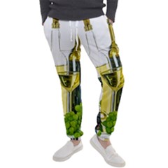 White-wine-red-wine-the-bottle Men s Jogger Sweatpants by Ket1n9