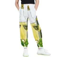 White-wine-red-wine-the-bottle Kids  Joggers by Ket1n9