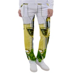 White-wine-red-wine-the-bottle Women s Casual Pants by Ket1n9